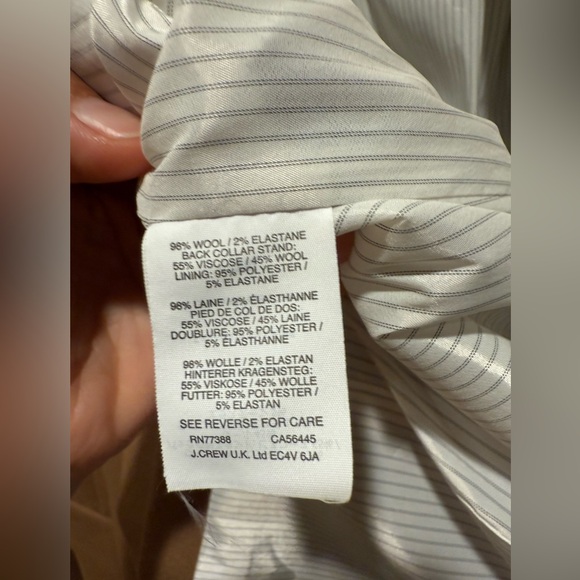 J.Crew Regent Blazer in Camel Wool Flannel , size 12 - Picture 2 of 15